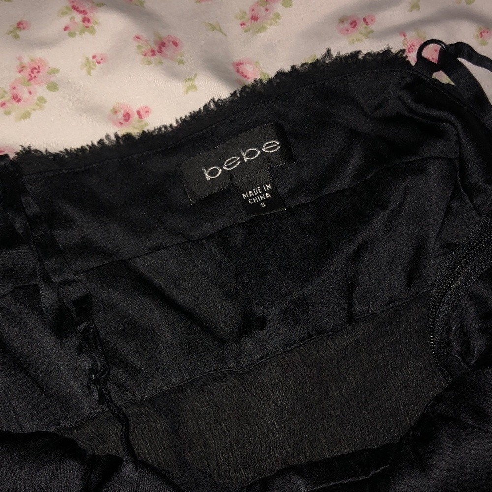 Vintage Y2k bebe Black Lace & Sequin Camisole - Picture 3 of 3